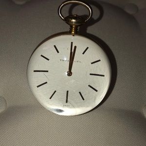 TIFFANY & CO. “LUCITE CRYSTAL BALL TABLE CLOCK. MADE IN SWITZERLAND.